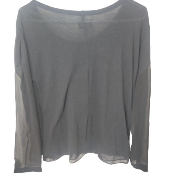 CLOSET CLOSING 7/31 rag & bone long sheer sleeves black small top - Picture 9 of 12